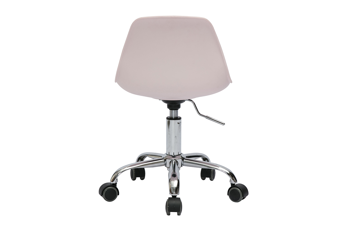 Fauteuil de bureau rose enfant  roulettes STEEVY