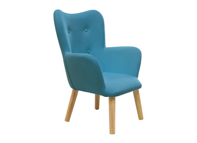 Fauteuil enfant design bleu canard BABY BRISTOL