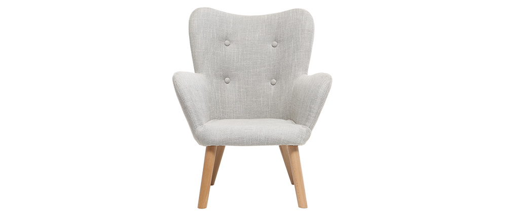 Fauteuil enfant design gris polaire BABY BRISTOL