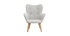 Fauteuil enfant design gris polaire BABY BRISTOL