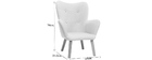 Fauteuil enfant design gris polaire BABY BRISTOL