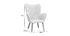 Fauteuil enfant design gris polaire BABY BRISTOL