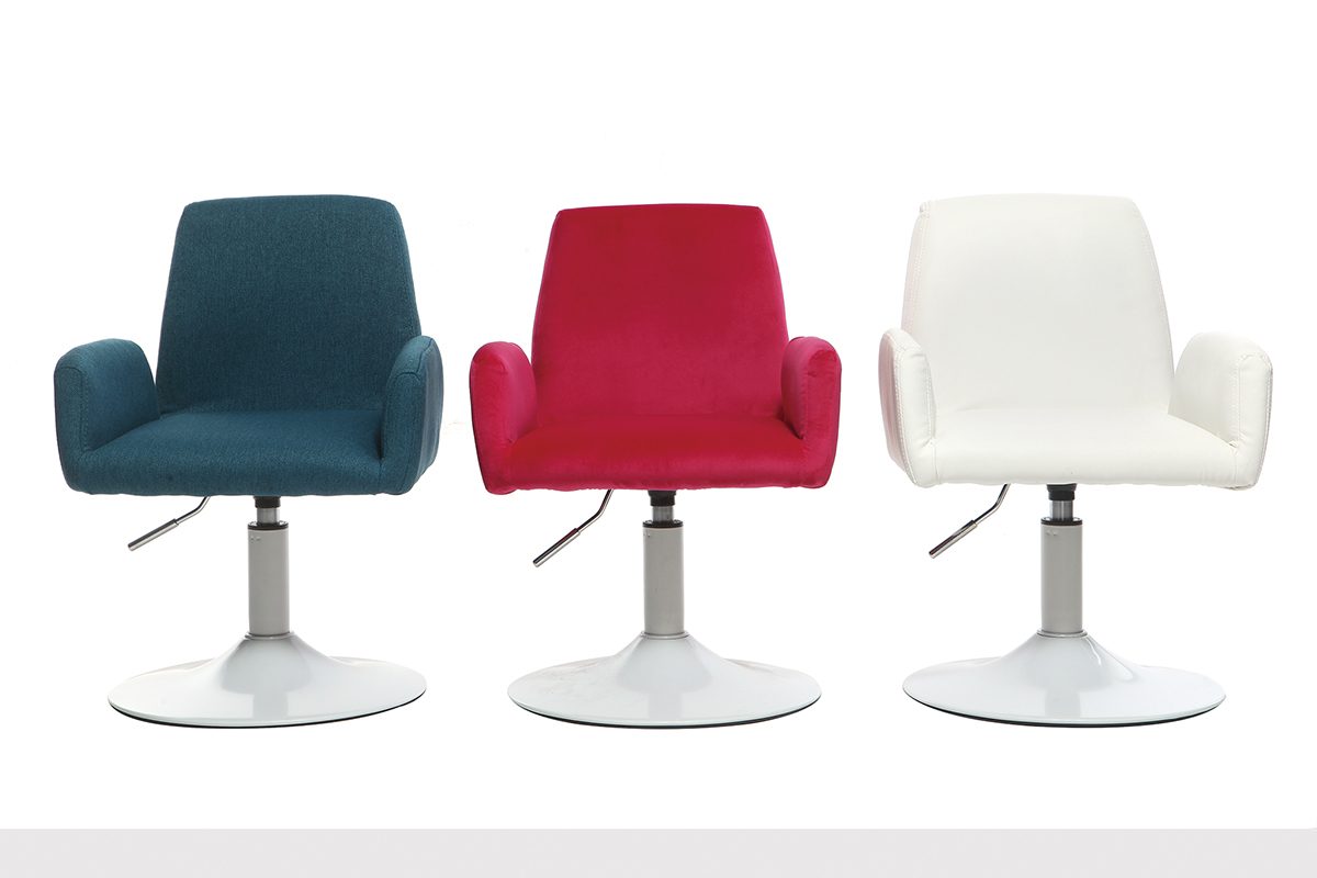 Fauteuil enfant design pivotant blanc SOLLY