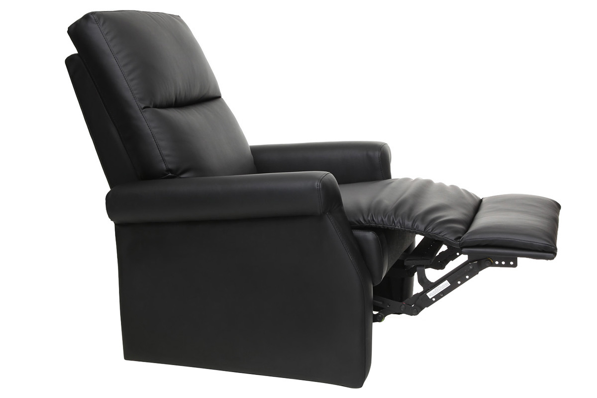 Fauteuil relax design manuel noir COTY