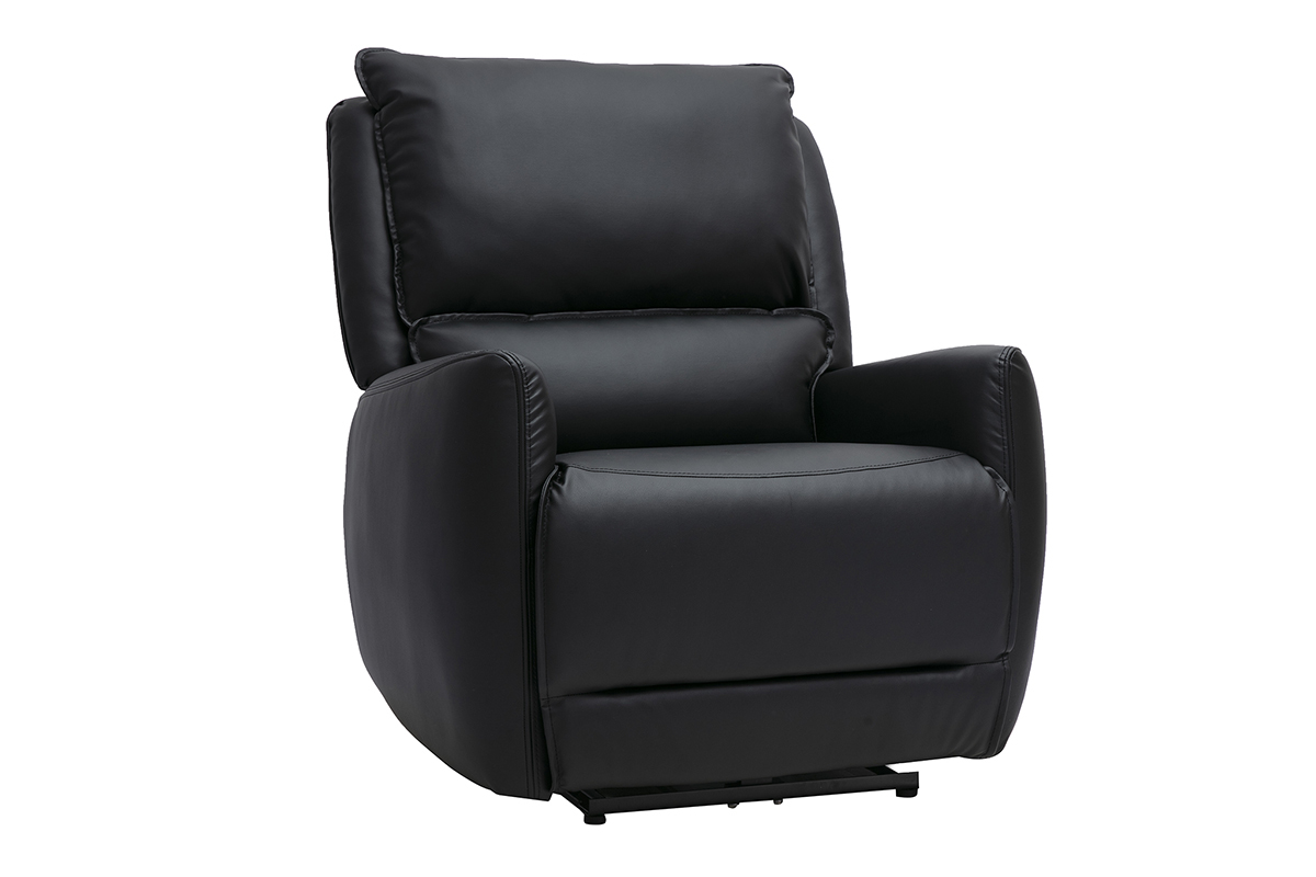 Fauteuil relax �lectrique noir RACHEL