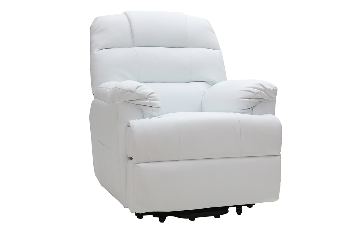 Fauteuil relax lectrique releveur blanc PHOEBE
