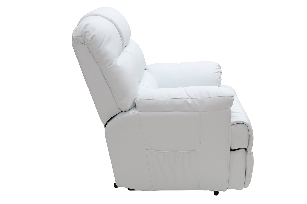 Fauteuil relax lectrique releveur blanc PHOEBE