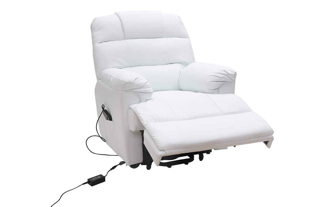 Fauteuil relax lectrique releveur blanc PHOEBE
