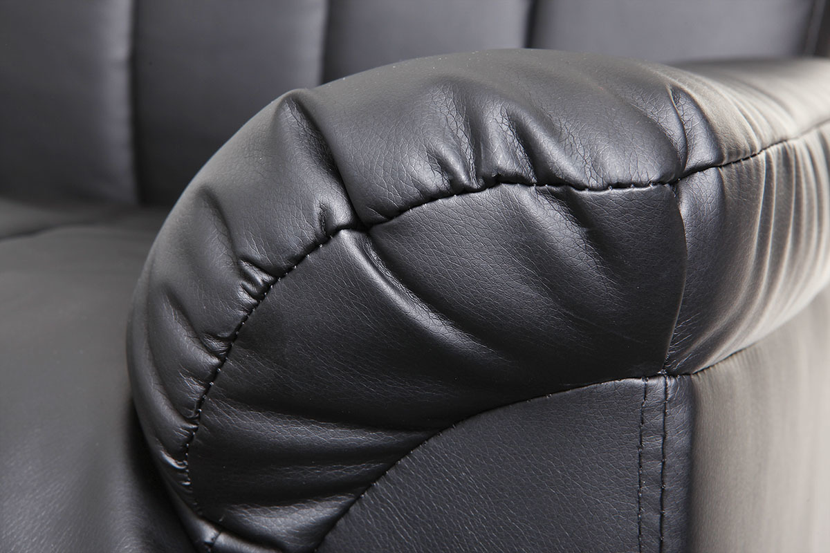 Fauteuil relax manuel noir JOEY