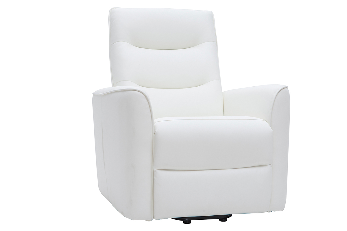 Fauteuil relax releveur lectrique blanc THESA