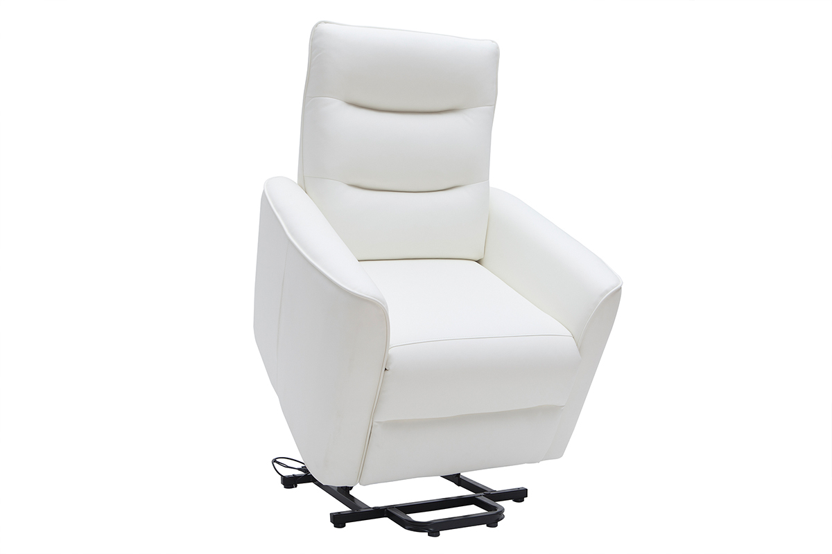 Fauteuil relax releveur lectrique blanc THESA