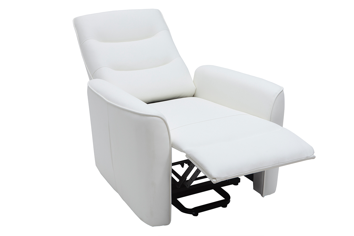 Fauteuil relax releveur lectrique blanc THESA