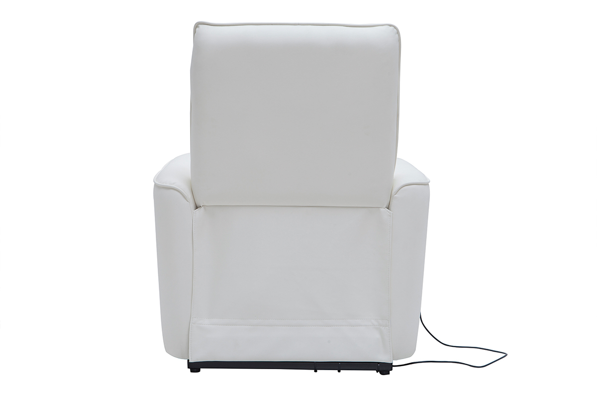 Fauteuil relax releveur lectrique blanc THESA
