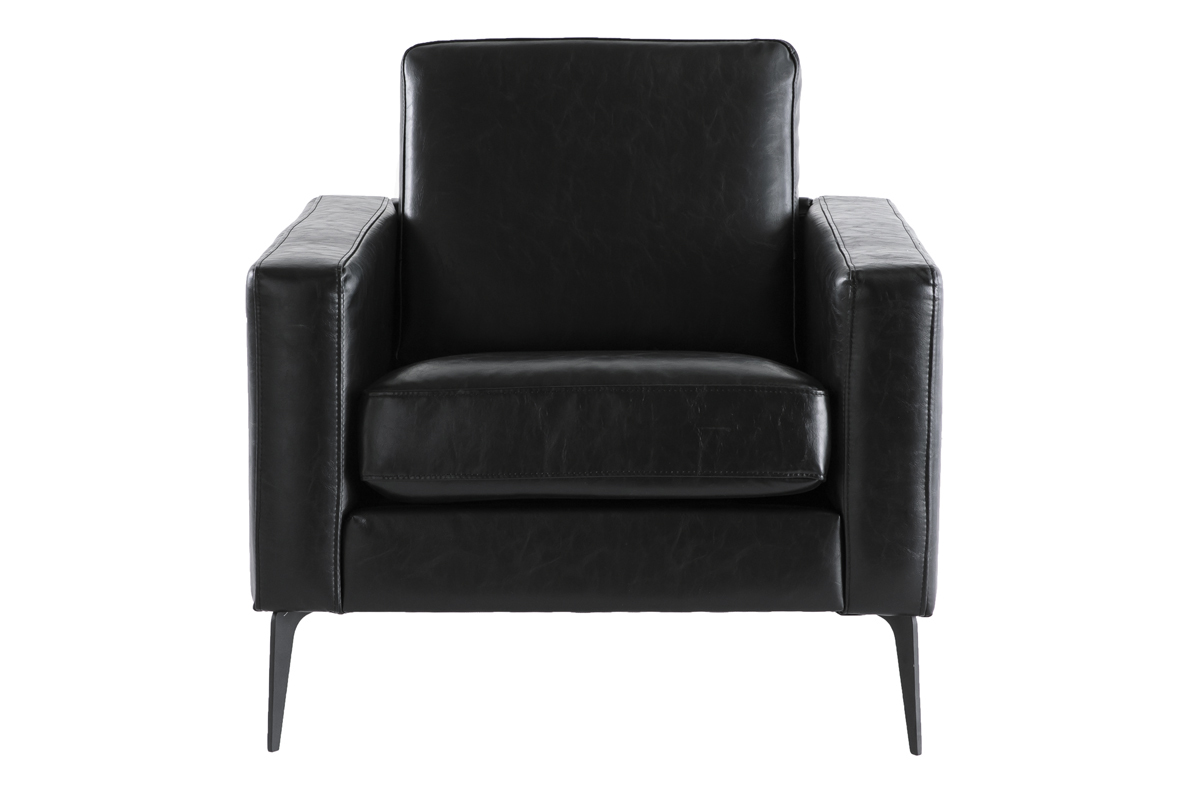 Fauteuil vintage noir RICCI