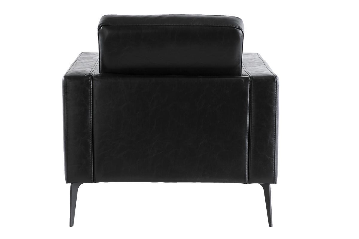 Fauteuil vintage noir RICCI