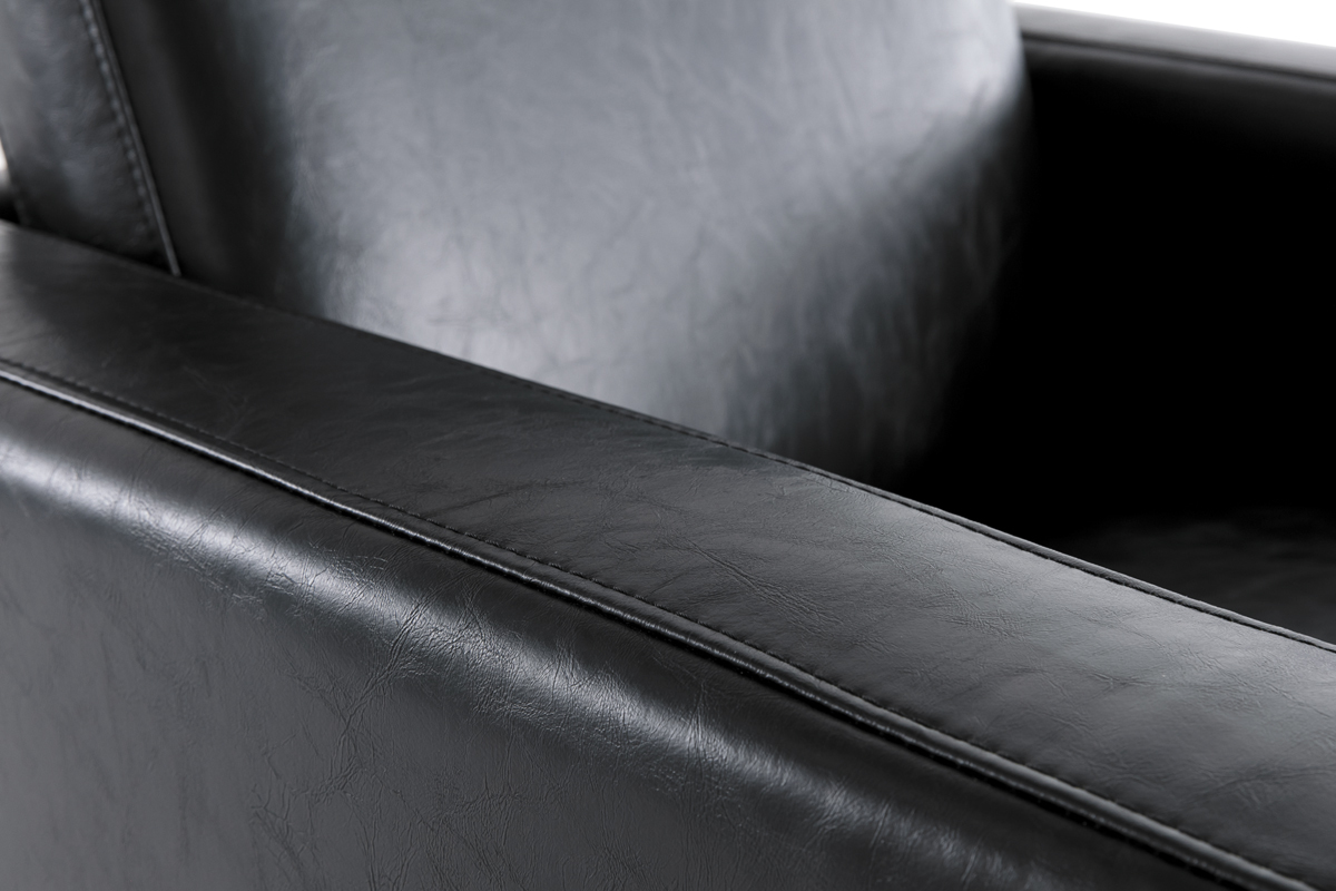 Fauteuil vintage noir RICCI