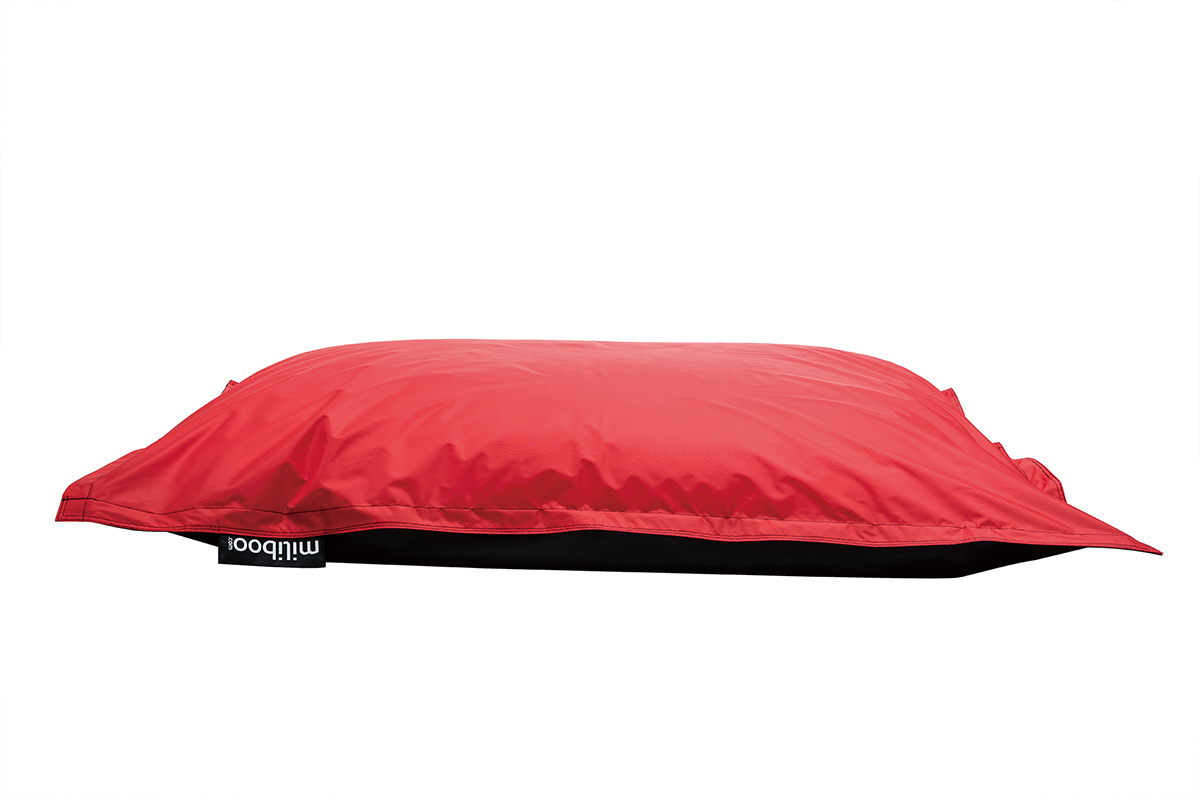 Housse de pouf g�ant bicolore noir et rouge BIG MILIBAG