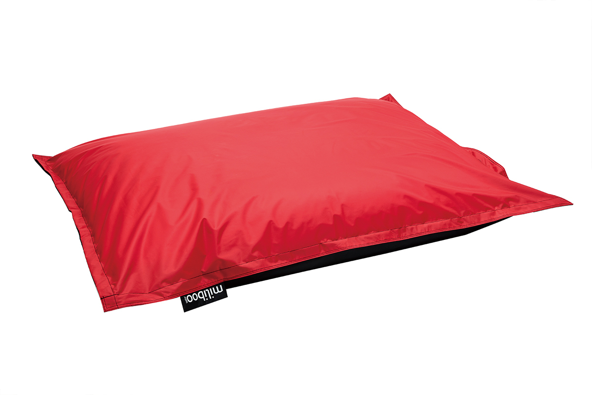Housse de pouf g�ant bicolore noir et rouge BIG MILIBAG