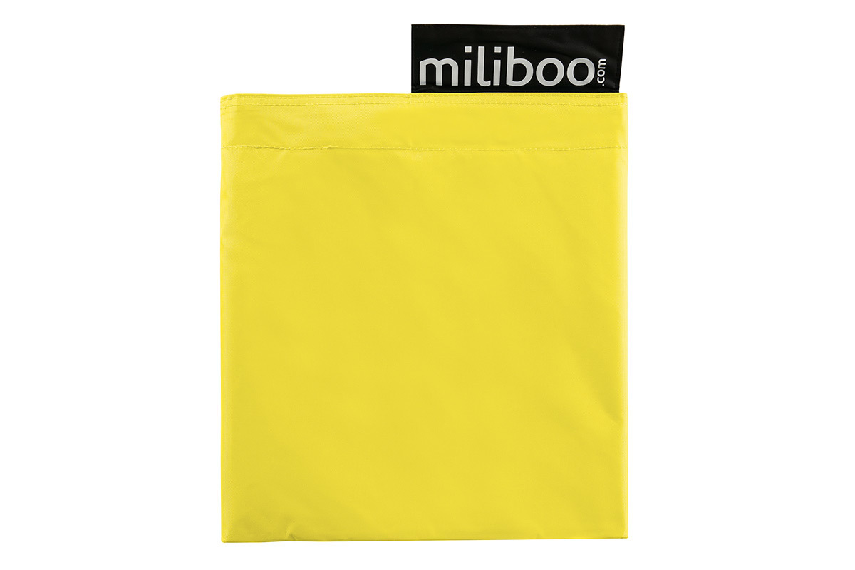 Housse de pouf g�ant jaune BIG MILIBAG