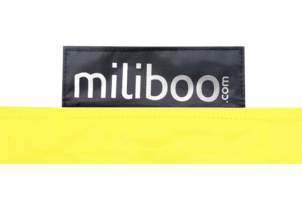 Housse de pouf g�ant jaune BIG MILIBAG
