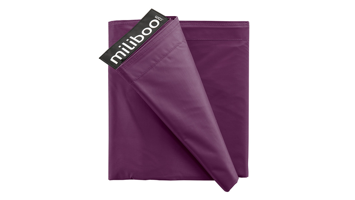 Housse de pouf gant prune BIG MILIBAG