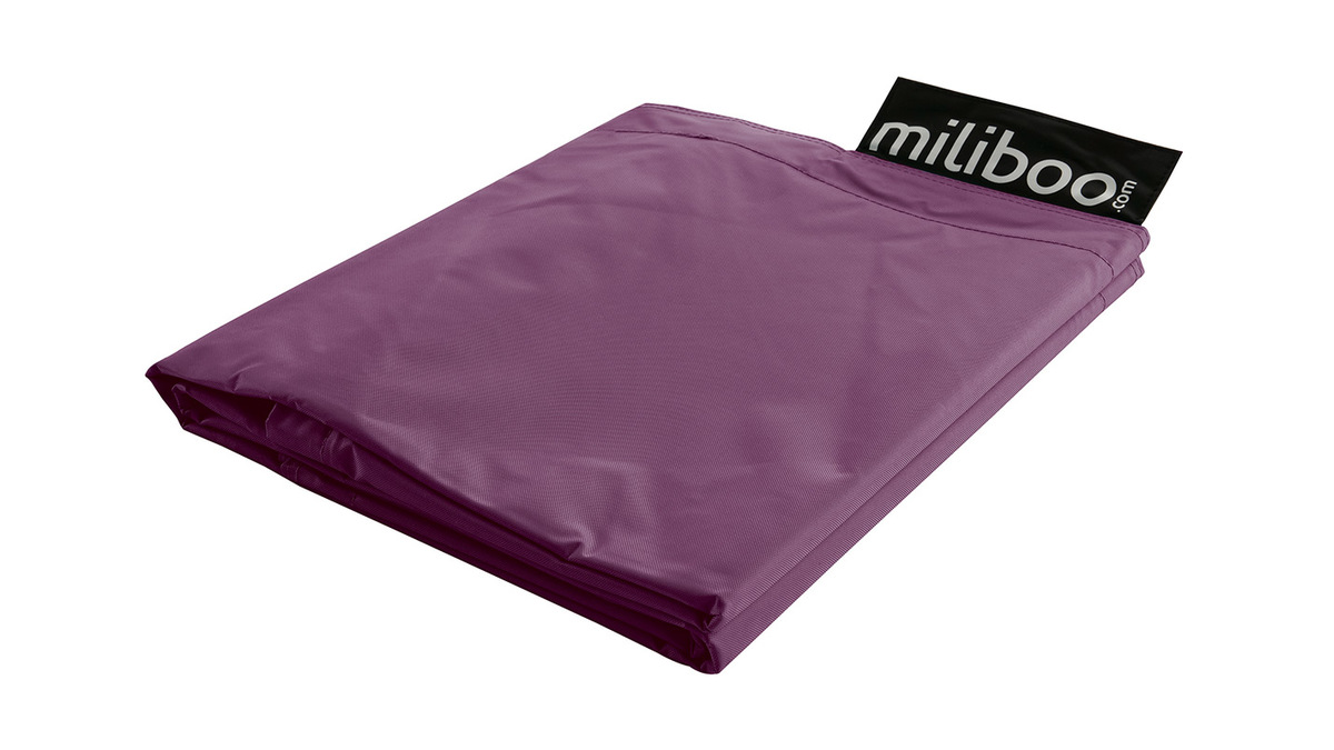 Housse de pouf gant prune BIG MILIBAG