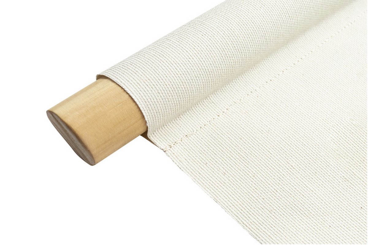 Kakmono tableau en toile suspendue motif abstrait sur fond beige L40 x H60 cm SAFI