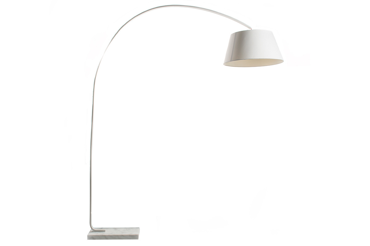 Lampadaire design avec socle en marbre LIS