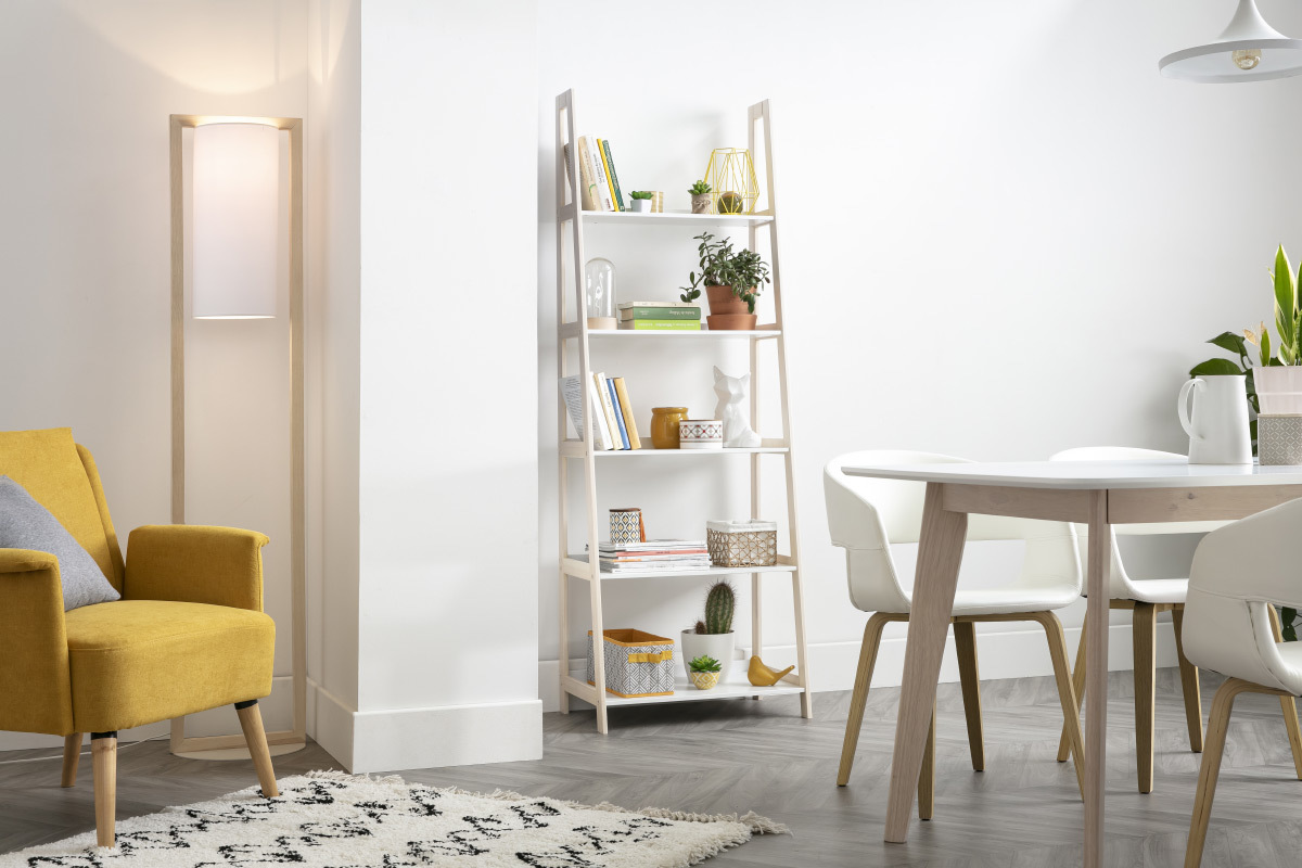 Lampadaire design en bois H165 cm HATHA