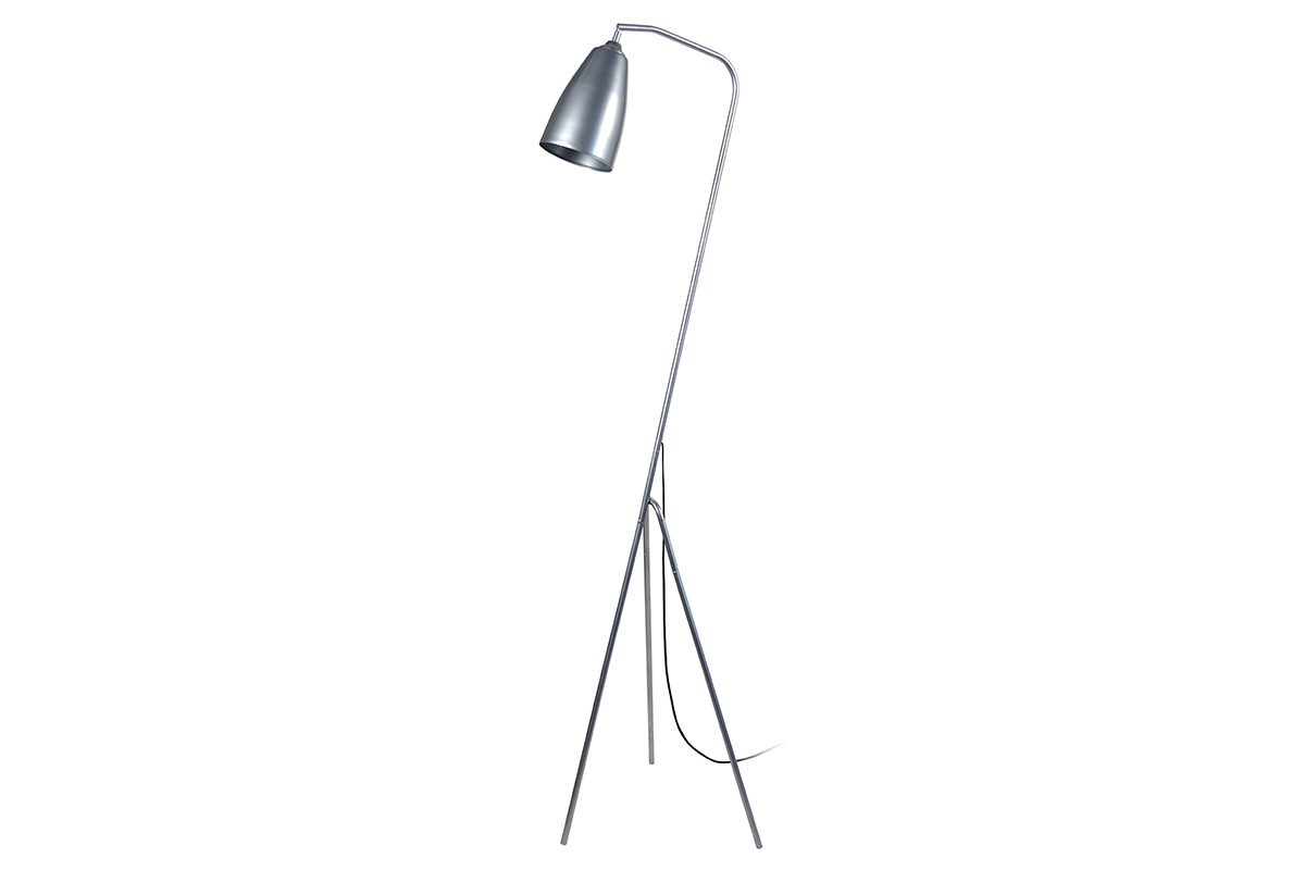 Lampadaire design tr�pied acier chrome FRIDAY