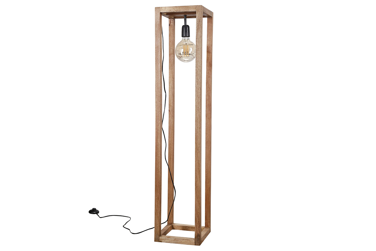 Lampadaire en bois de manguier BOSCO