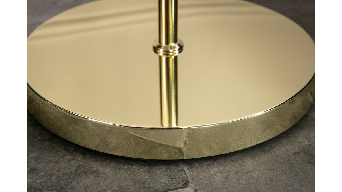 Lampadaire en mtal dor et verre SOAP
