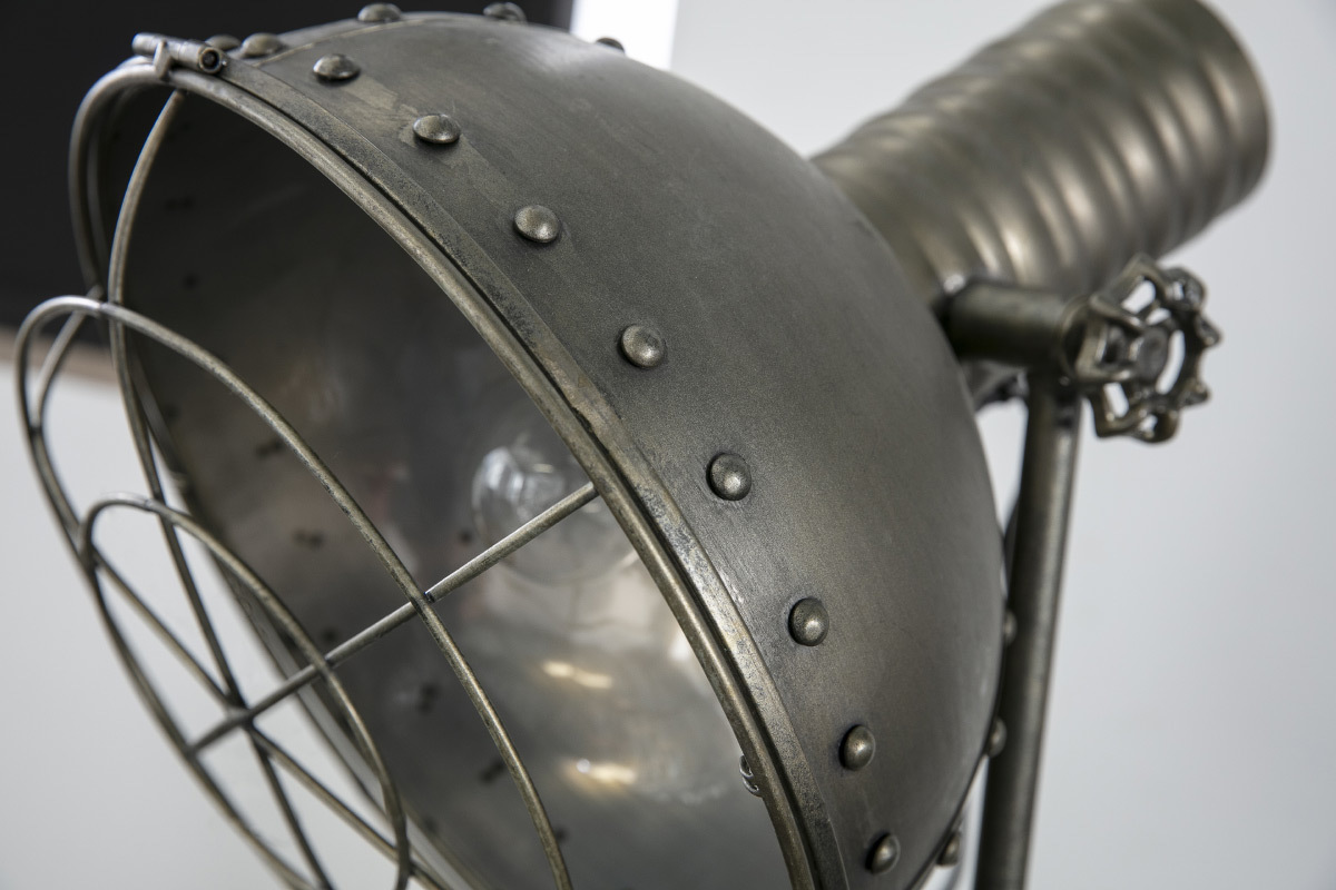 Lampadaire m�tal anthracite vieilli industriel FACTORY