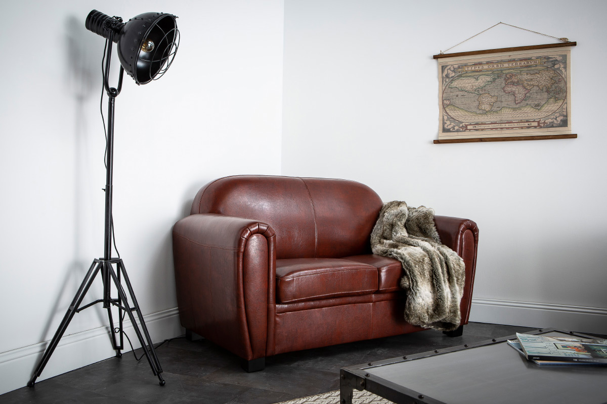 Lampadaire m�tal noir industriel FACTORY