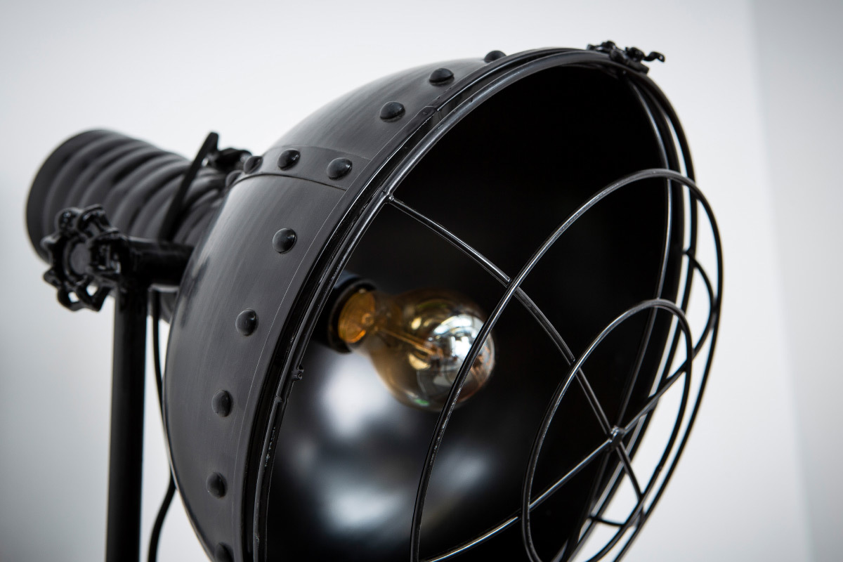 Lampadaire m�tal noir industriel FACTORY