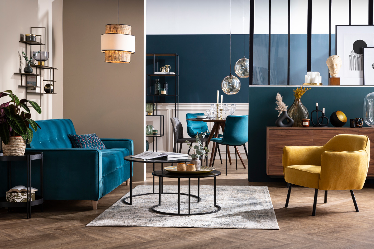 Lampe � poser avec d�me en verre D35 cm ANCY