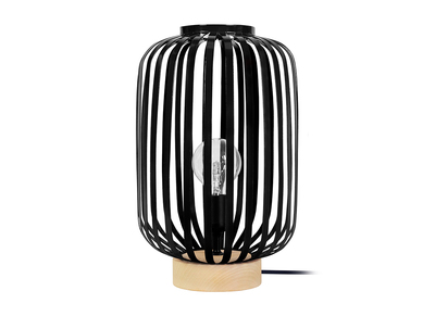 Lampe &agrave; poser design acier noir ALVEOL