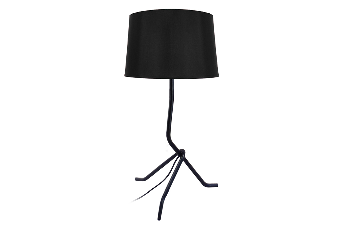 Lampe � poser design acier noir DANDY