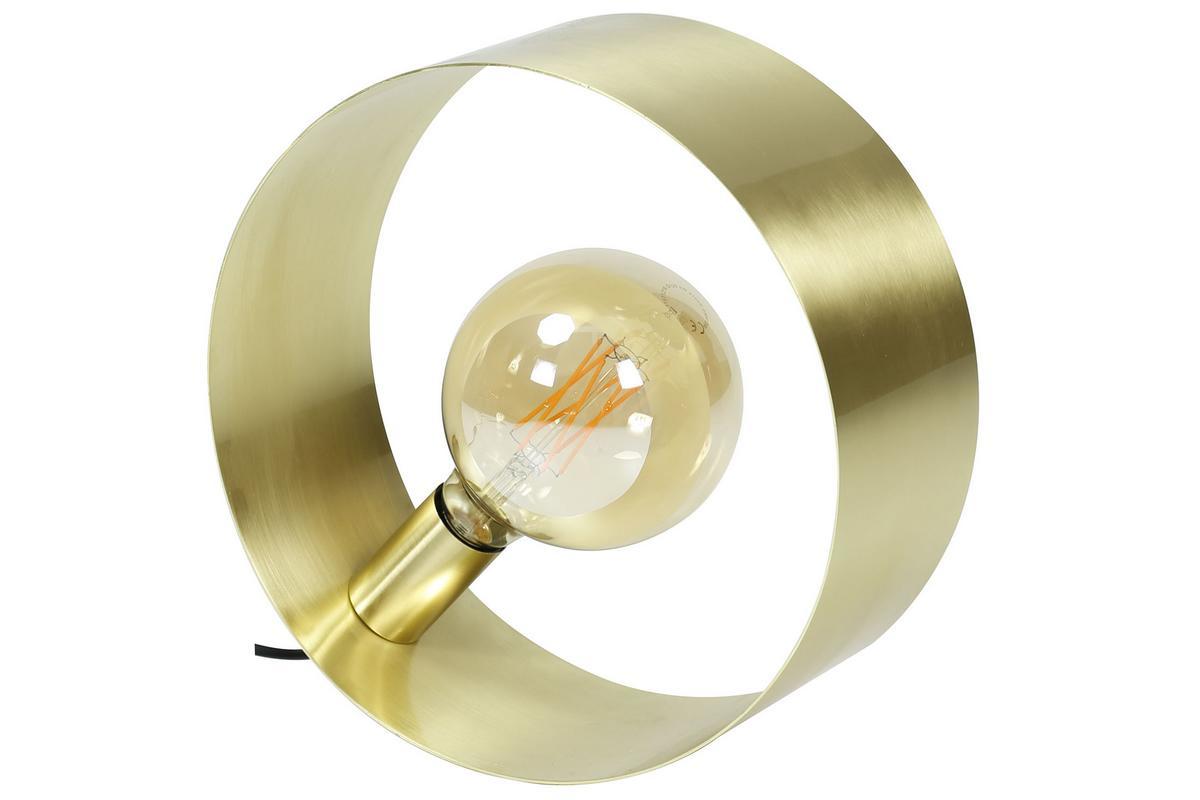 Lampe � poser design H30 cm m�tal bross� dor� ORIA