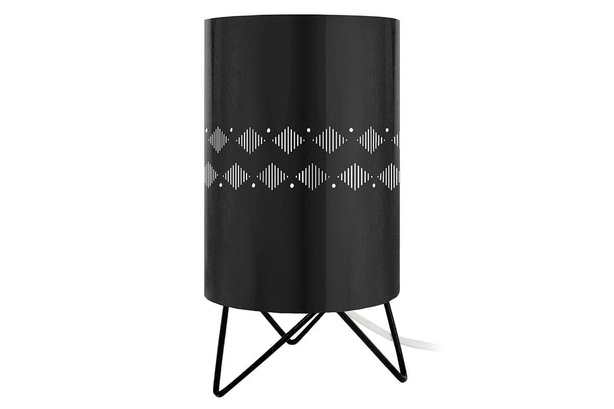 Lampe � poser design m�tal noir SMART