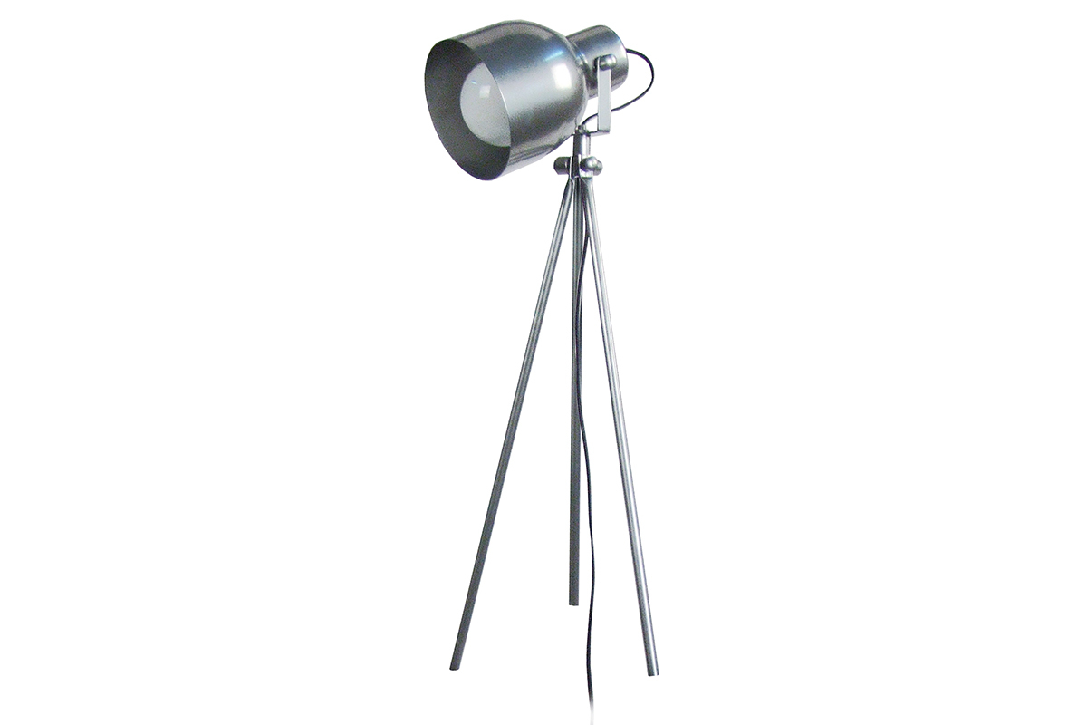 Lampe  poser design trpied acier chrom CITY
