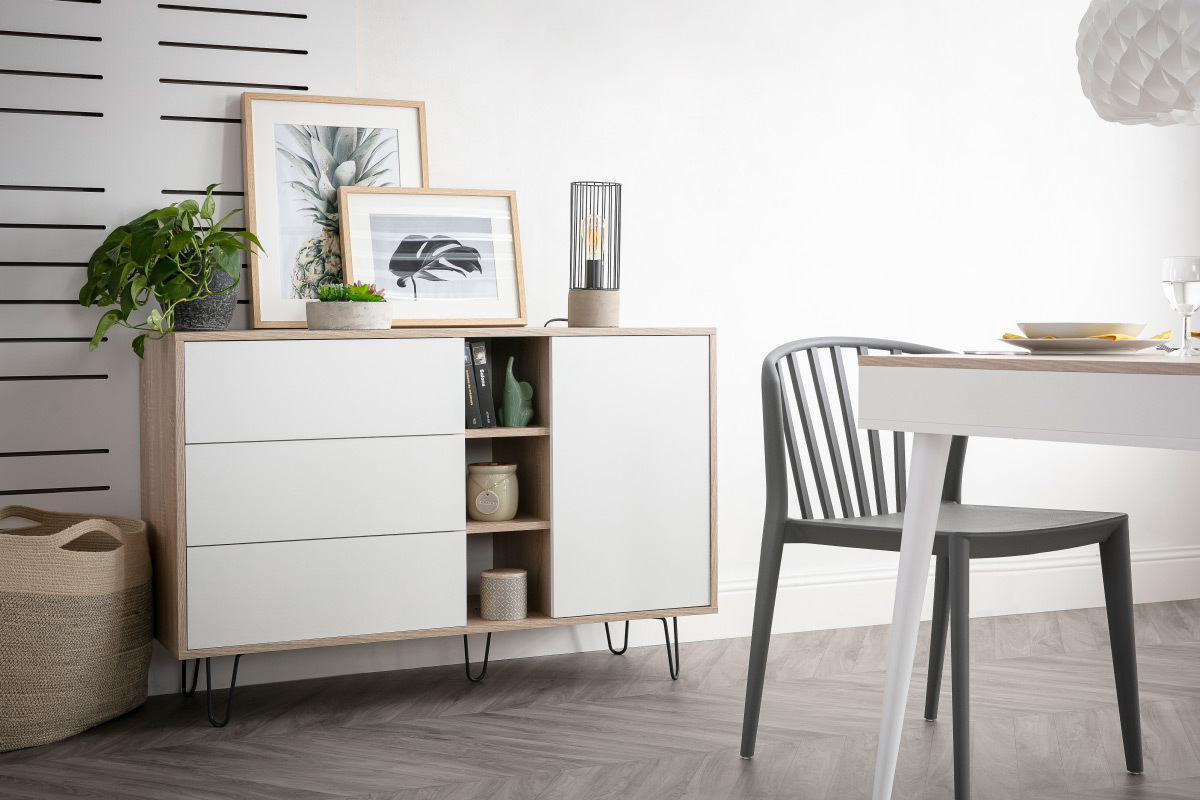 Lampe � poser industrielle en m�tal base ciment CONCRETE