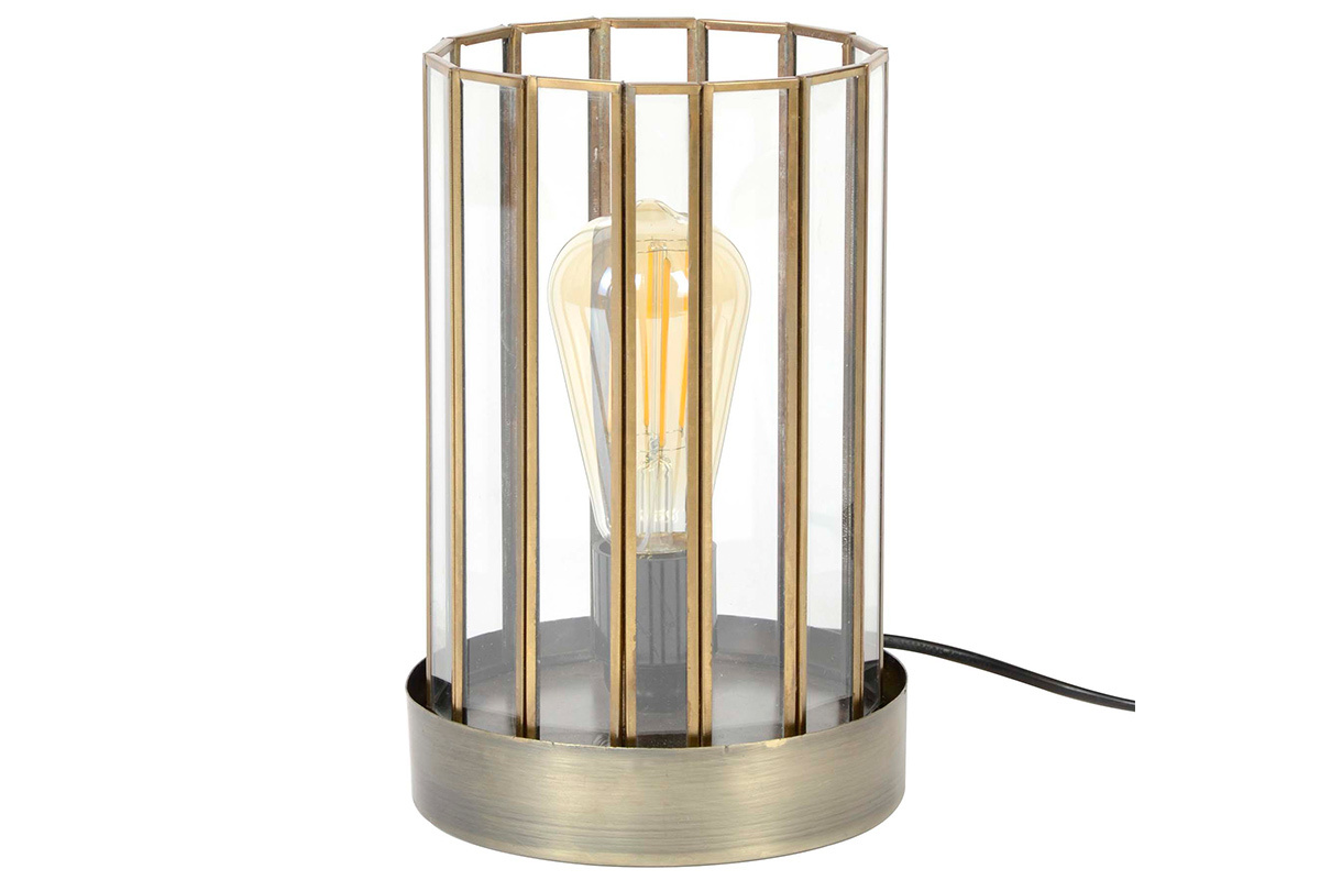 Lampe  poser industrielle en mtal bronze CANOPY