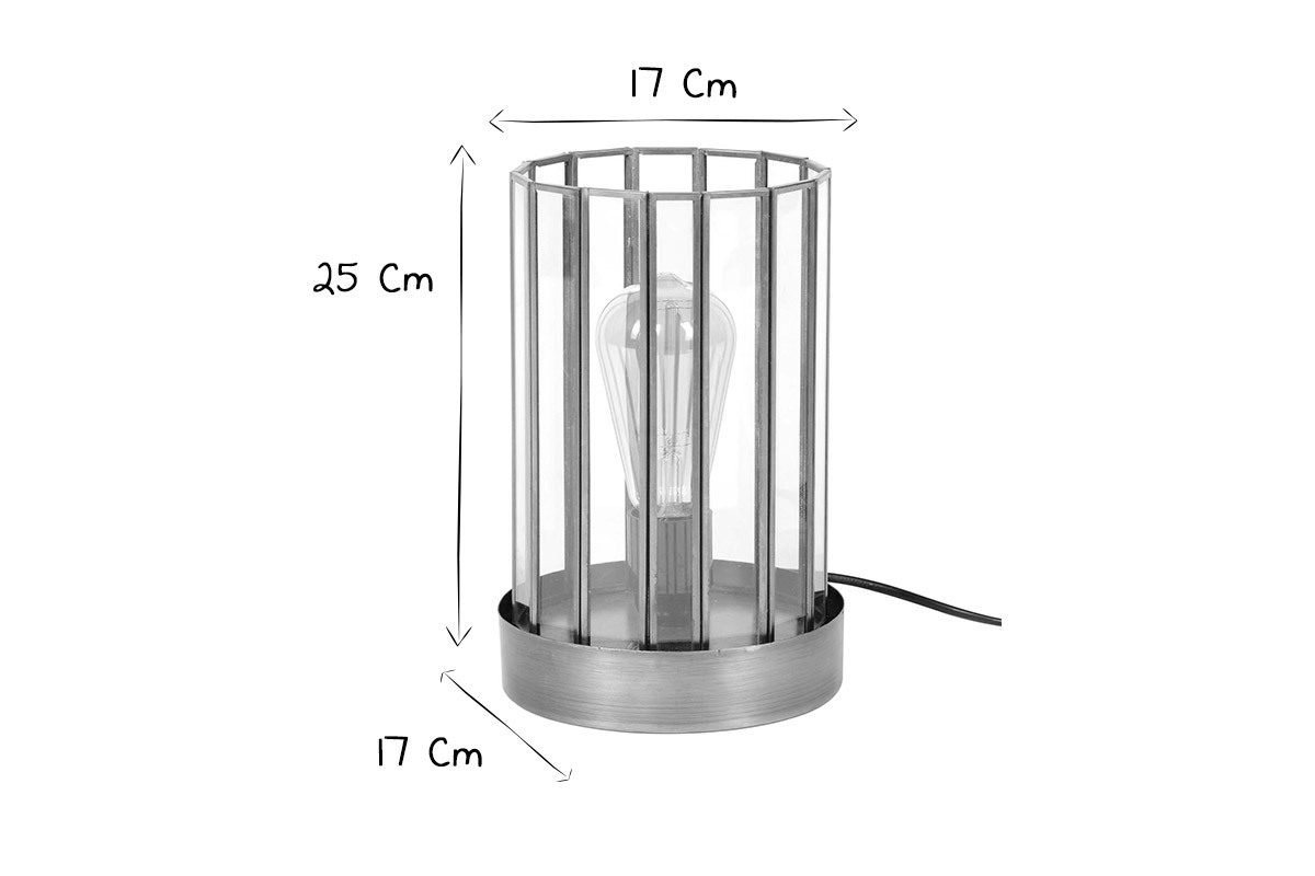 Lampe  poser industrielle en mtal bronze CANOPY