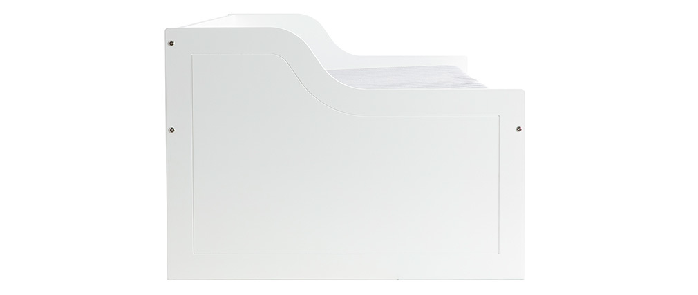 Lit enfant � tiroirs 90x190 blanc CLEO