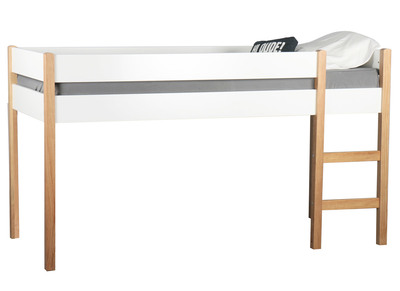 Lit enfant sur&eacute;lev&eacute; en pin blanc ALTO