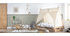 Lit enfant tipi avec rangement bois et coton naturel APACHE