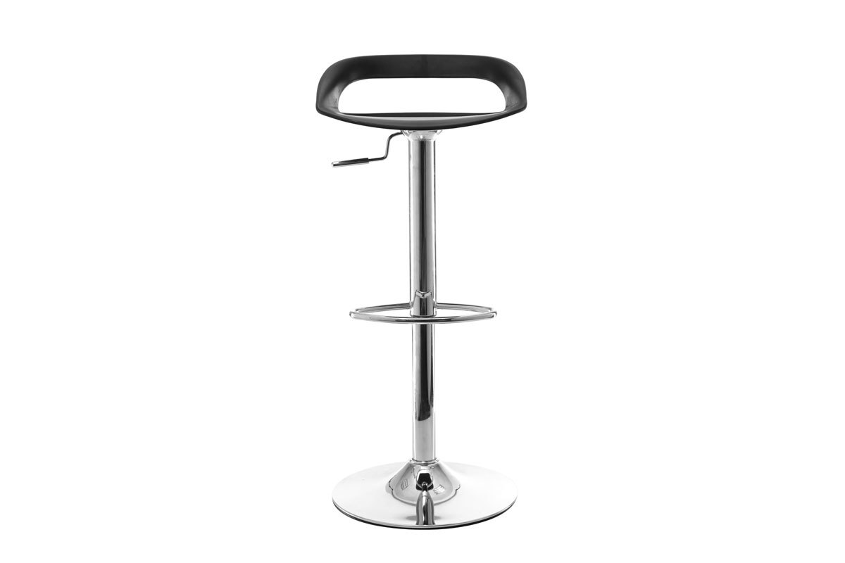 Lot de 2 tabourets de bar design noir PHENIX