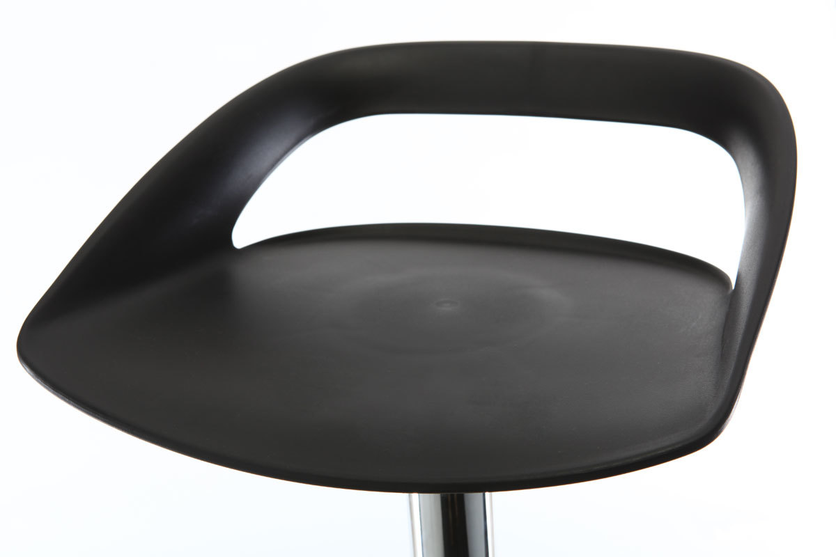 Lot de 2 tabourets de bar design noir PHENIX