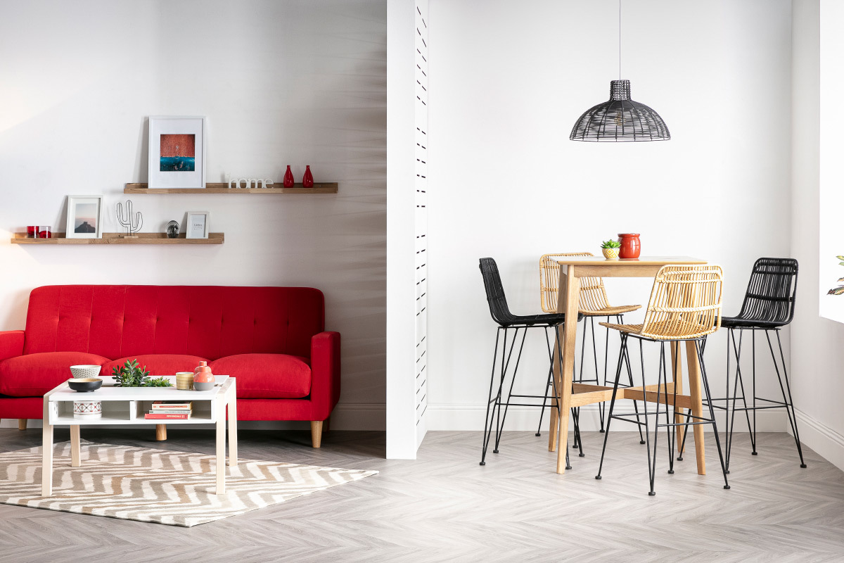 Mange debout carr� bois clair LEENA